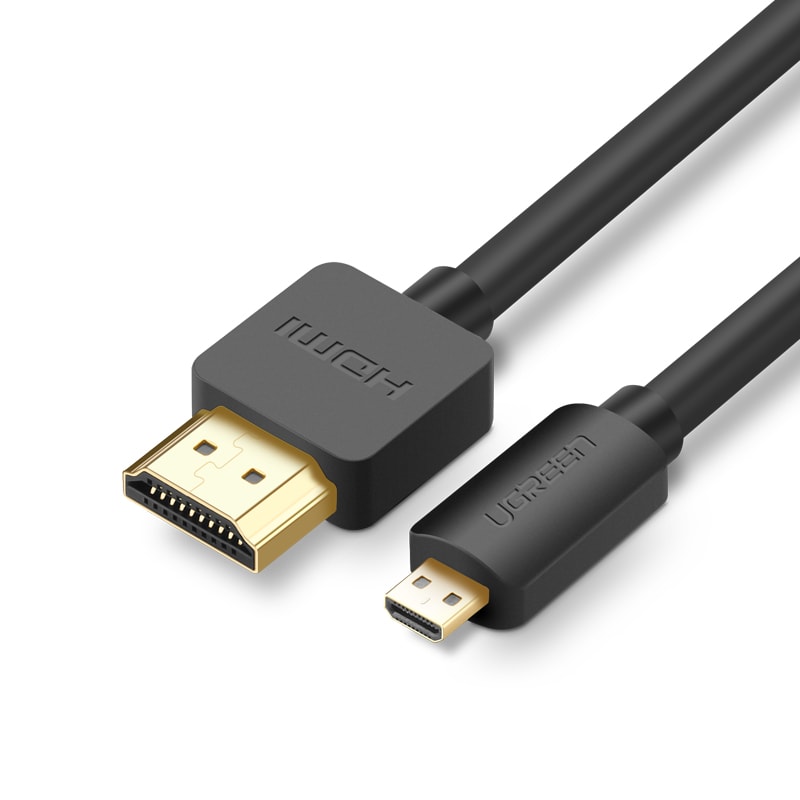 Ugreen-kabel: Micro HDMI–HDMI-kabel, 3 m, svart (HD127)