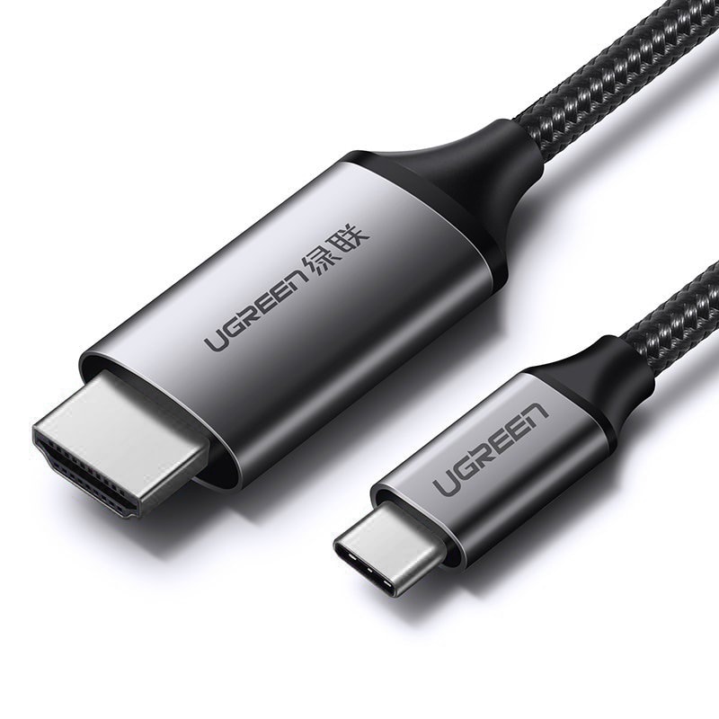 Ugreen HDMI-kabel – USB Type-C, 4K, 60 Hz, 1,5 m, svartgrå (MM142 50570)