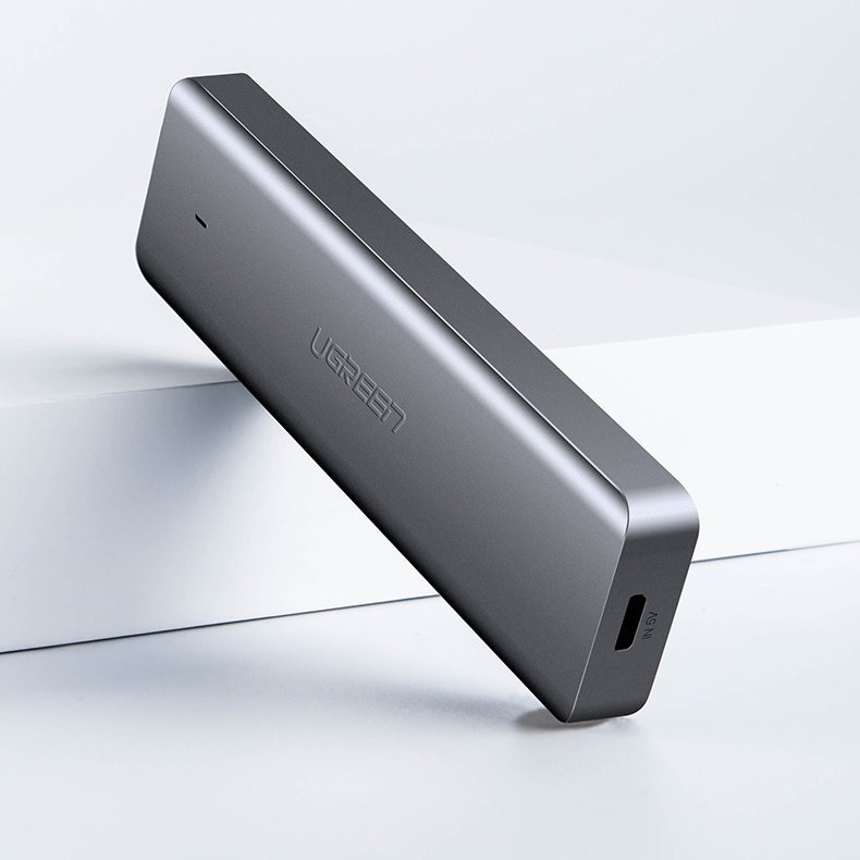 Ugreen USB Type-C-hubb – 4x USB 3.2 Gen 1 med USB-C-laddningsport, grå (CM219 70336)
