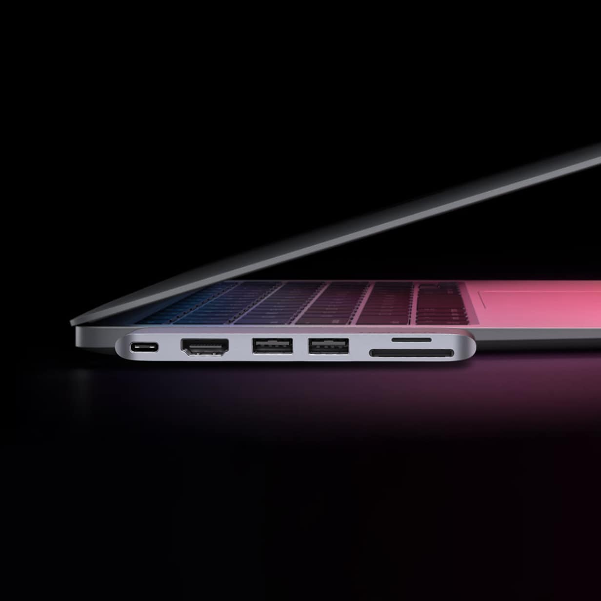 HUB Ugreen CM380 2xUSB-C – HDMI/2xUSB 3.0/SD TF/USB-C PD – grå