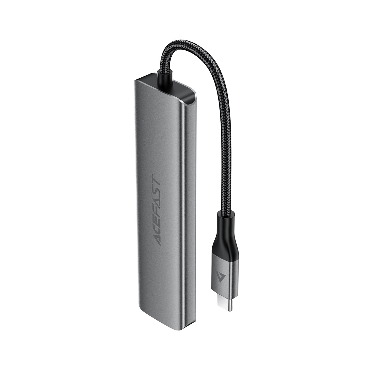Acefast J16 USB-hubb med USB-C, 5-i-1, HDMI 4K 60 Hz, PD 90 W, dockningsstation – grå