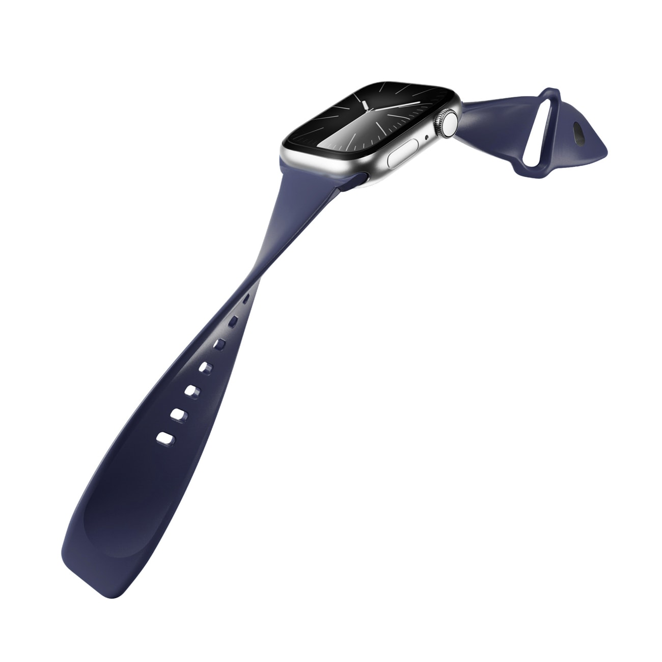 Puro Icon-armband till Apple Watch 44/45/46/49 mm – marinblått
