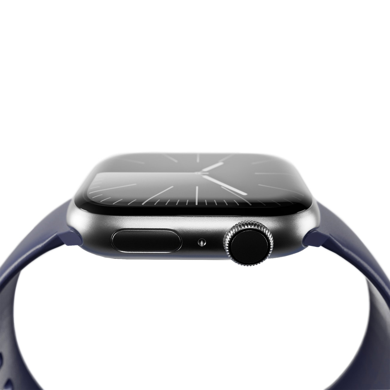 Puro Icon-armband till Apple Watch 44/45/46/49 mm – marinblått
