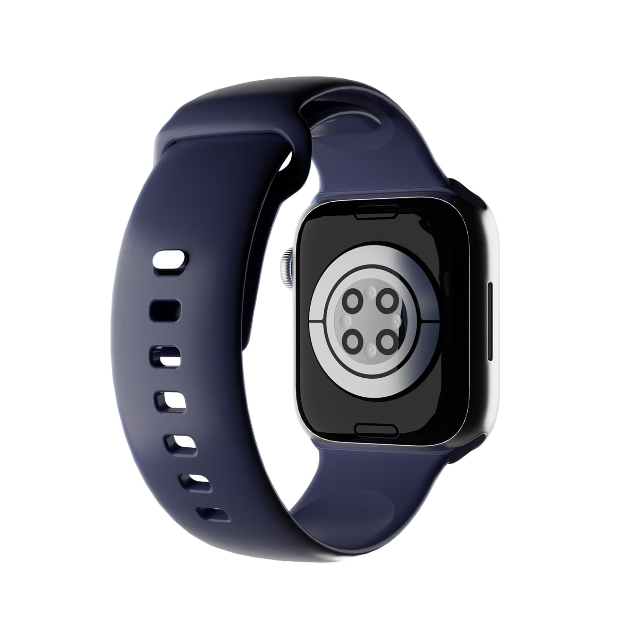 Puro Icon-armband till Apple Watch 44/45/46/49 mm – marinblått