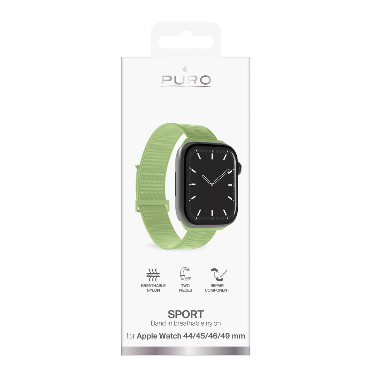 Puro Sport-armband till Apple Watch 44/45/46/49 mm – Grönt