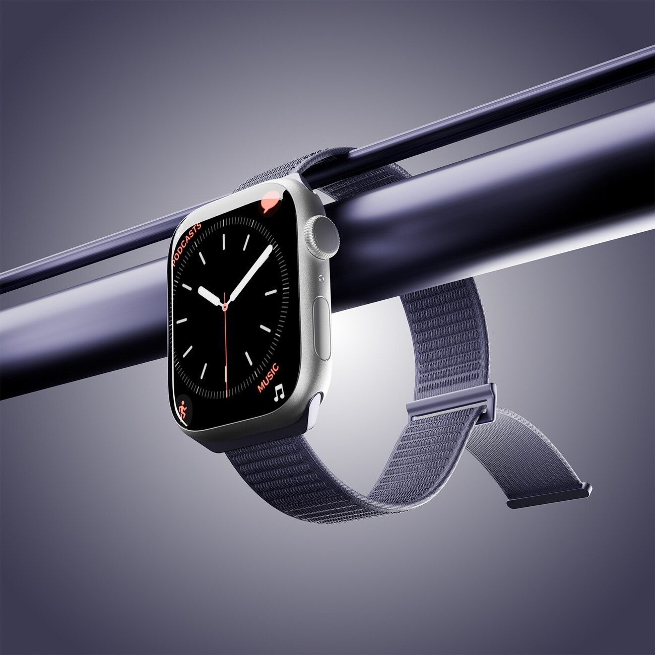 Puro Sport-armband till Apple Watch 44/45/46/49 mm – marinblått