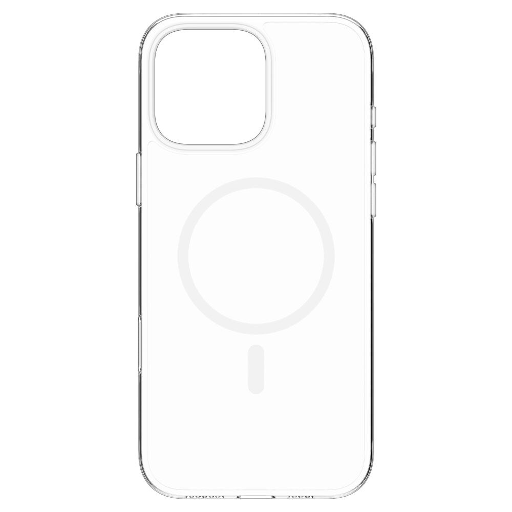 Spigen Thin Fit MagSafe-etui til iPhone 16 Pro Max – gennemsigtigt og hvidt