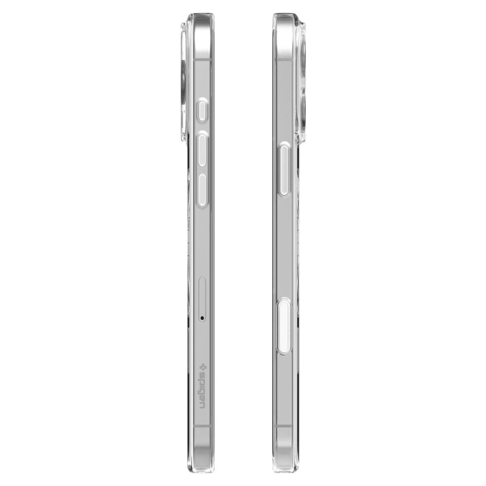 Spigen Thin Fit MagSafe-etui til iPhone 16 Pro Max – gennemsigtigt og hvidt