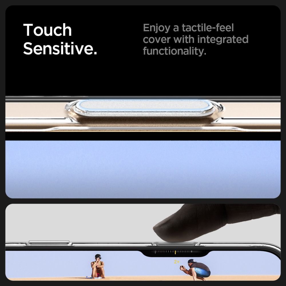 Spigen Thin Fit MagSafe-etui til iPhone 16 Pro Max – gennemsigtigt og hvidt