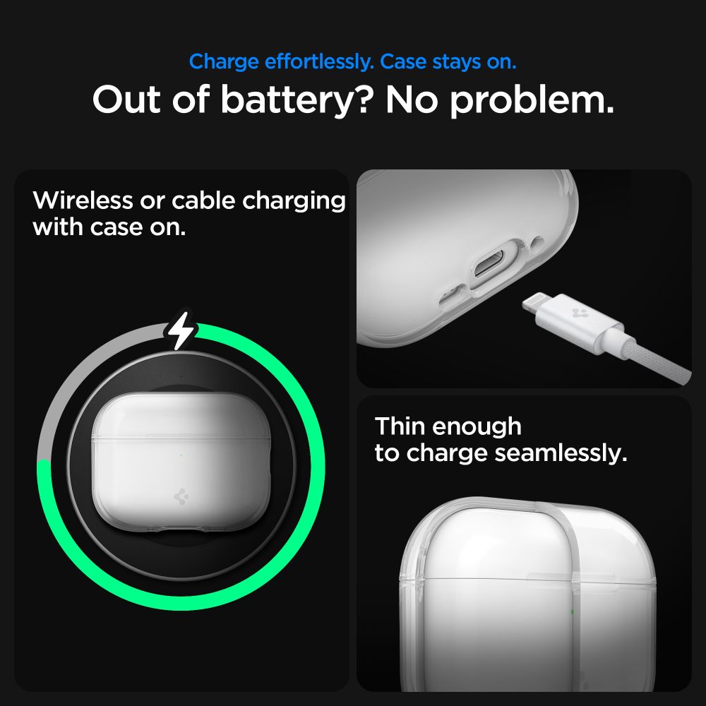 Spigen Liquid Crystal-etui til AirPods Pro 3 – gennemsigtigt