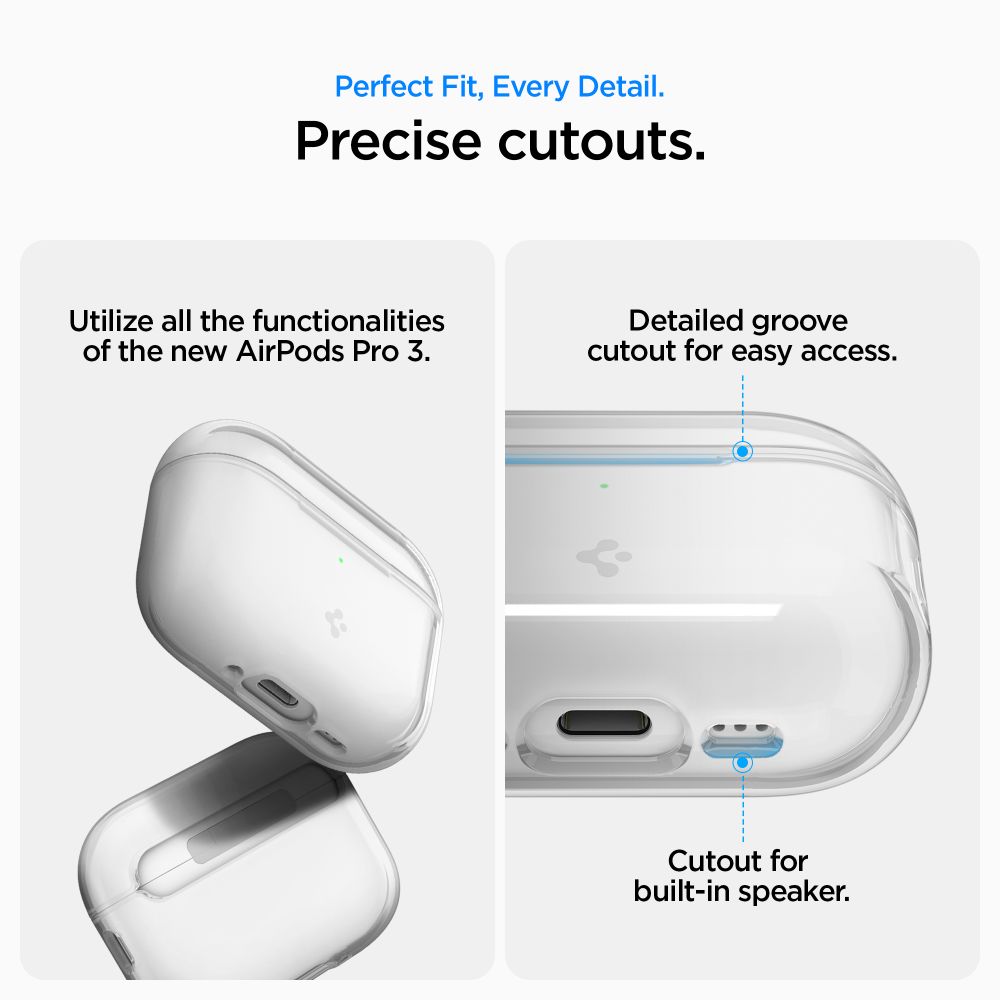 Spigen Liquid Crystal-etui til AirPods Pro 3 – gennemsigtigt