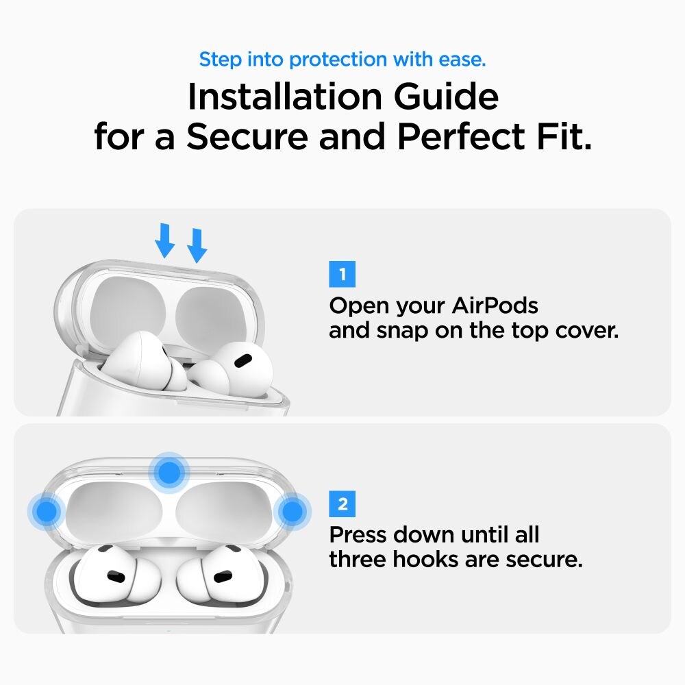 Spigen Liquid Crystal-etui til AirPods Pro 3 – gennemsigtigt