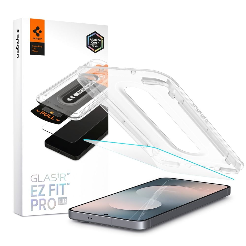 Spigen Glas.Tr ”EZ FIT PRO” HD-härdat glas till Samsung Galaxy S25 FE