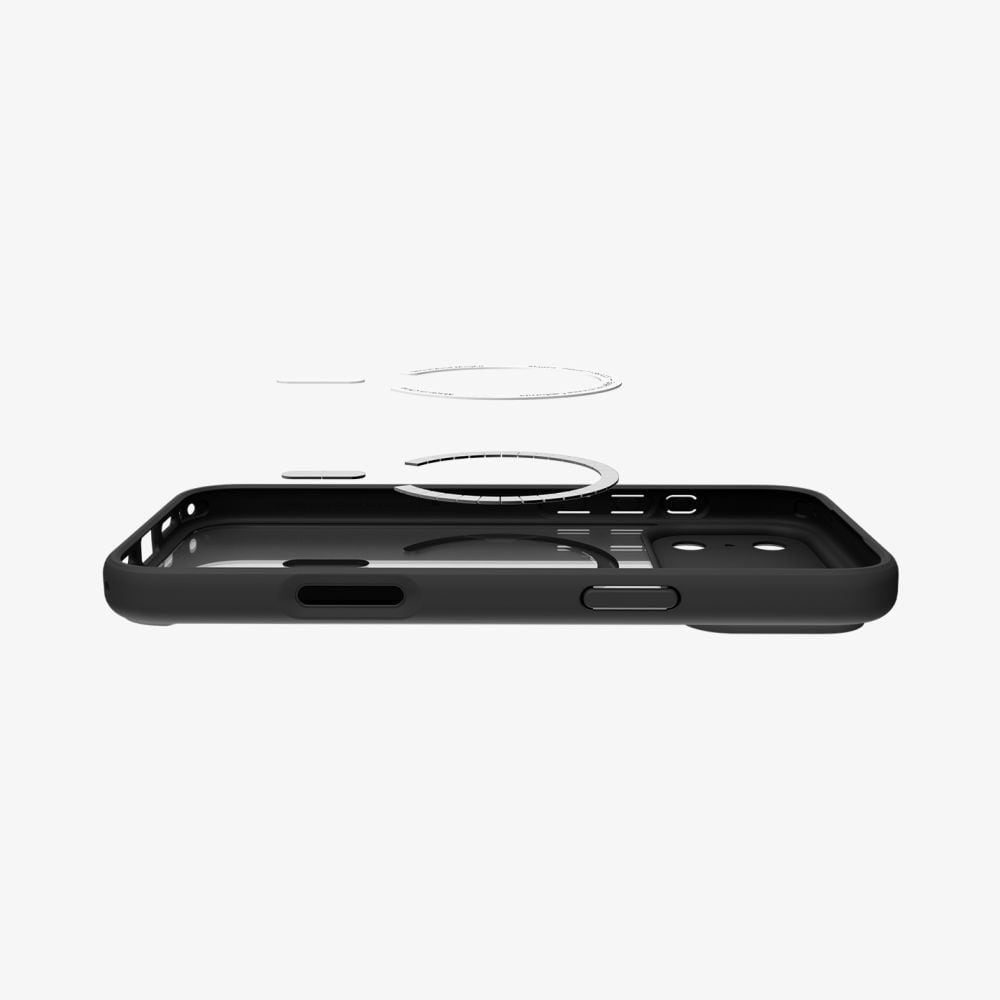 Spigen Ultra Hybrid MagSafe-etui til iPhone 17 Pro Max – sort og orange