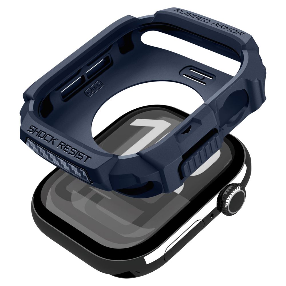 Spigen Rugged Armor-etui til Apple Watch 42 mm – marineblå