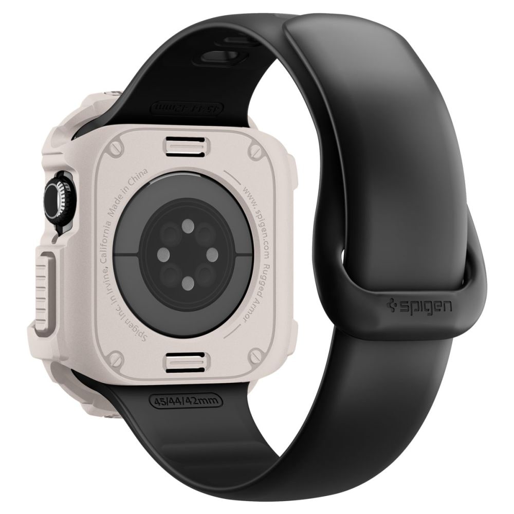 Spigen Rugged Armor-etui til Apple Watch 42 mm – beige
