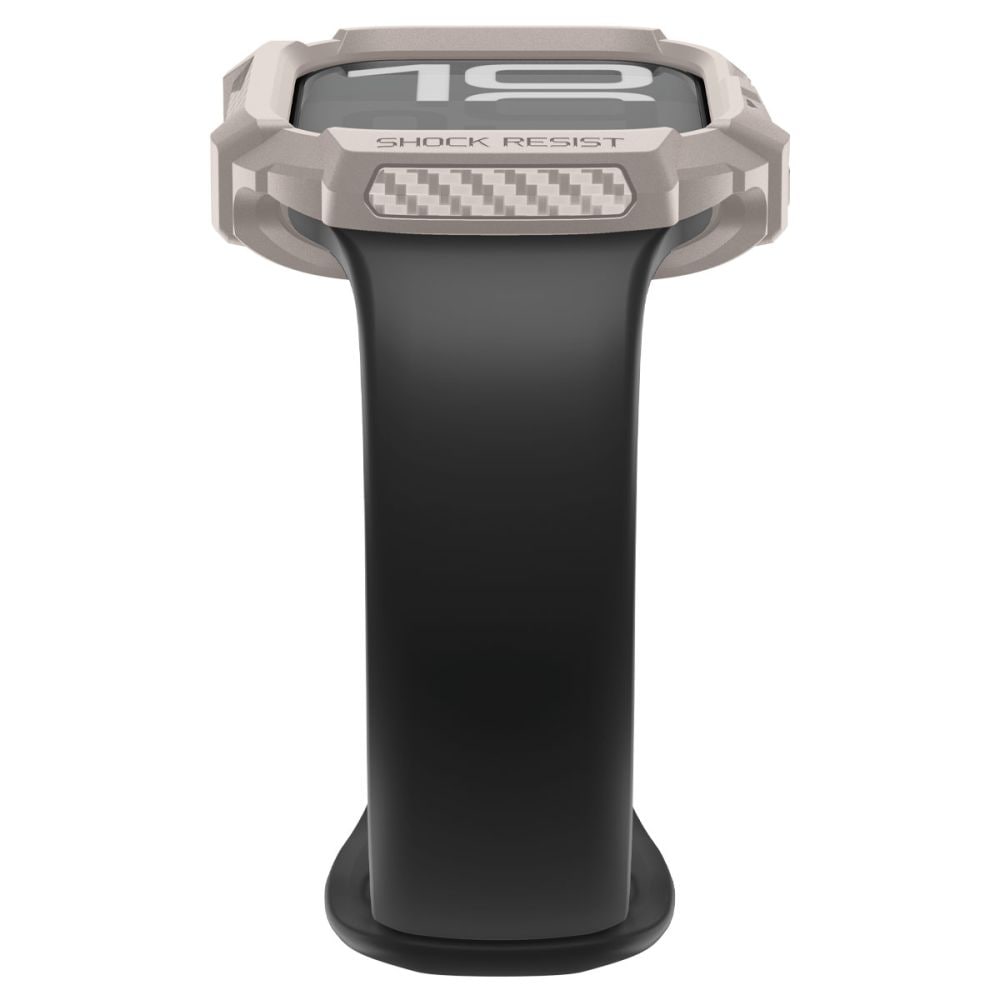 Spigen Rugged Armor-etui til Apple Watch 42 mm – beige