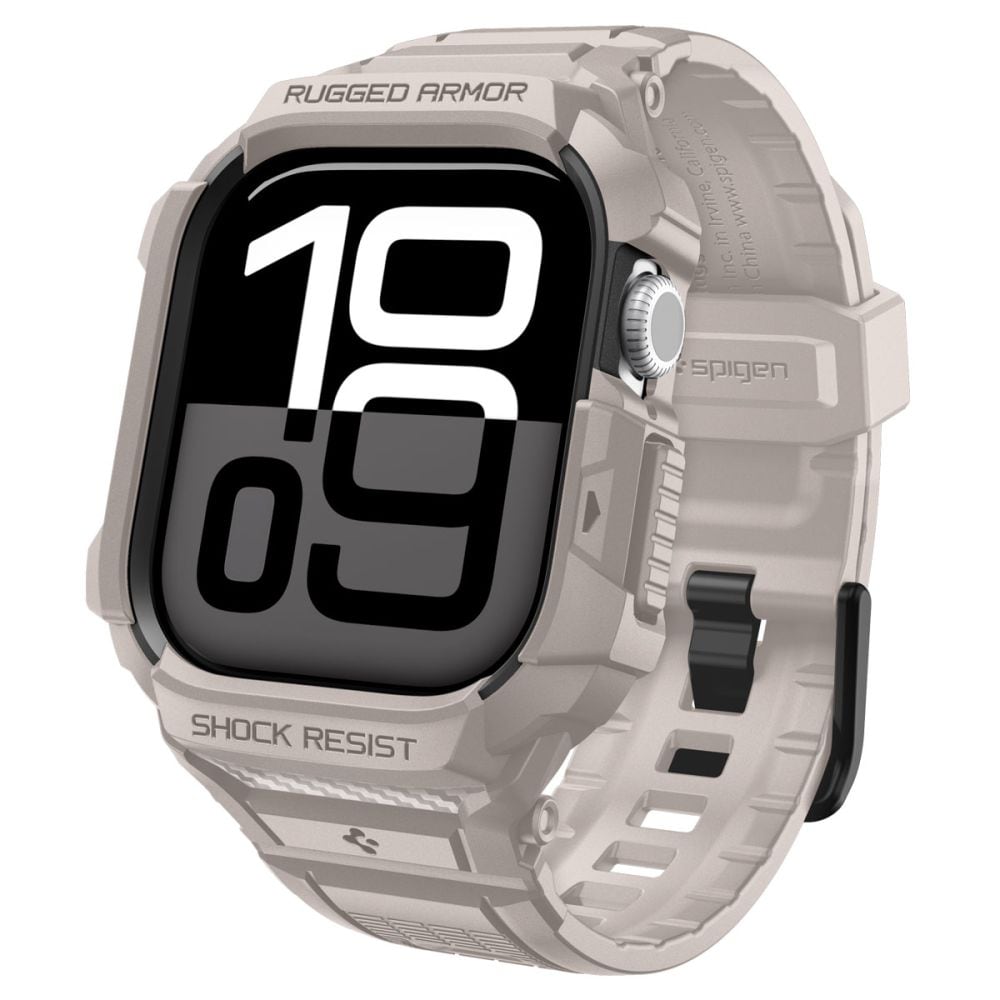 Spigen Rugged Armor Pro-armband till Apple Watch 42 mm – beige