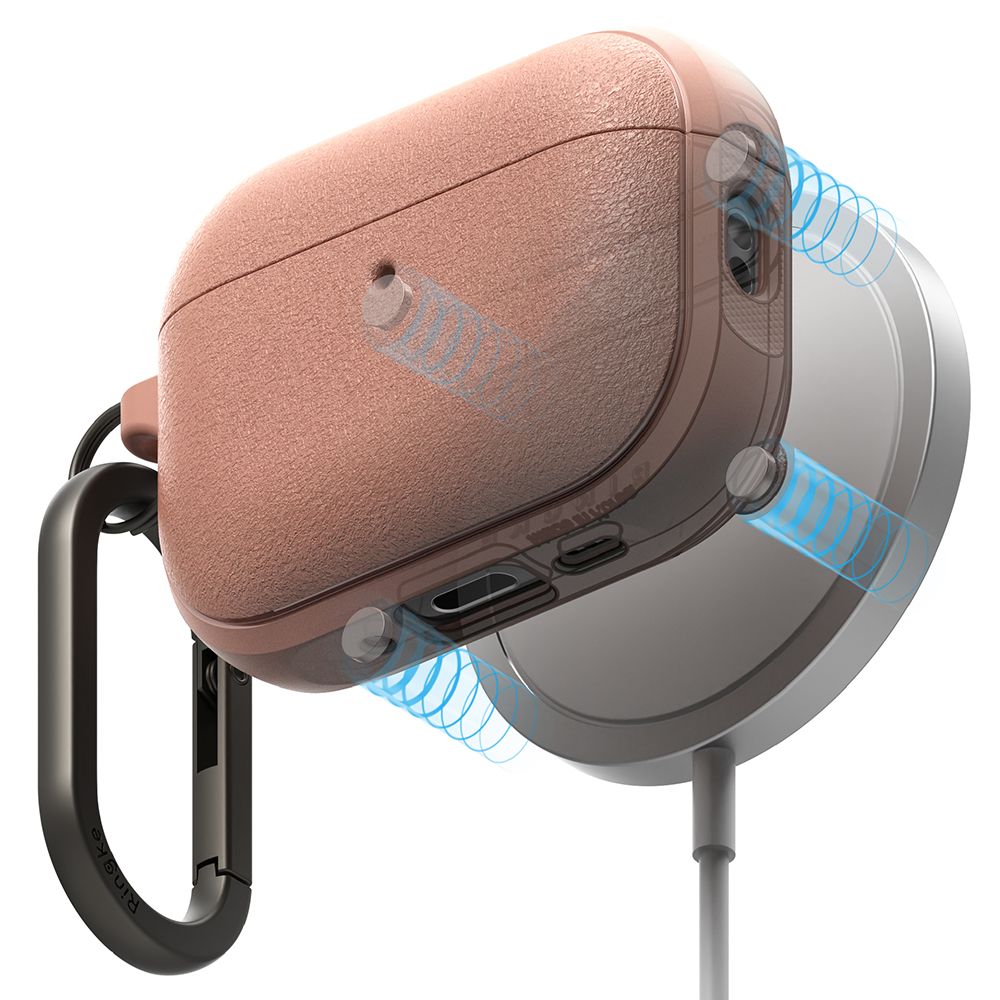 Ringke Onyx magnetisk MagSafe-etui til AirPods Pro 3 – lyserød