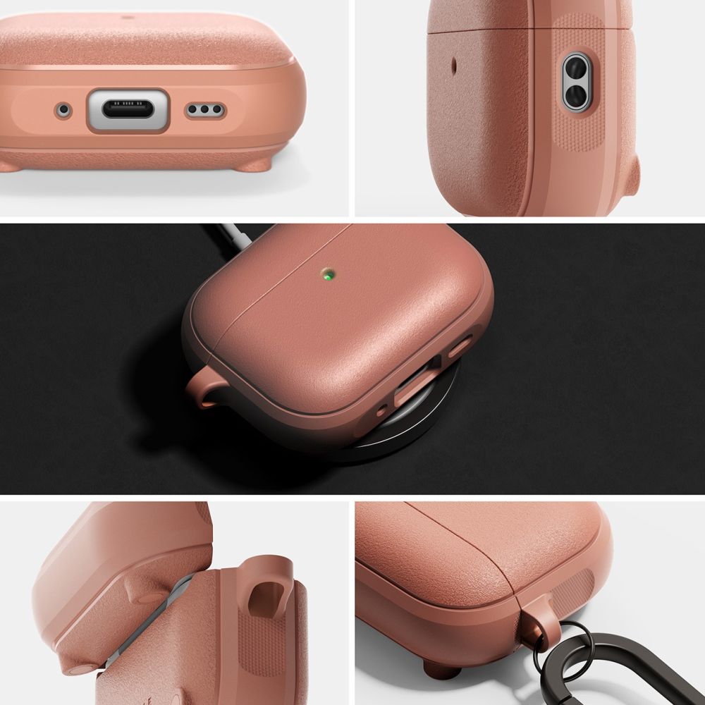 Ringke Onyx magnetisk MagSafe-etui til AirPods Pro 3 – lyserød