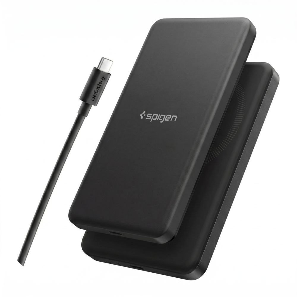 Spigen Essential EA2205MQ 5000 mAh 22,5 W QI2-powerbank – svart