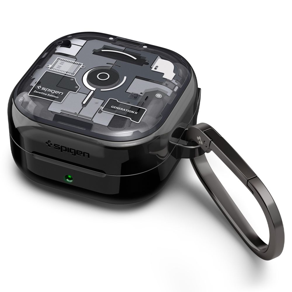 Spigen Ultra Hybrid Zero One-fodral för Samsung Galaxy Buds 4 / 4 Pro – Svart