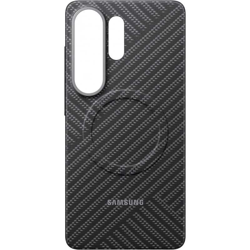 Samsung Carbon Magnet-fodral för Samsung Galaxy S26 Ultra, MagSafe-kompatibelt – grått