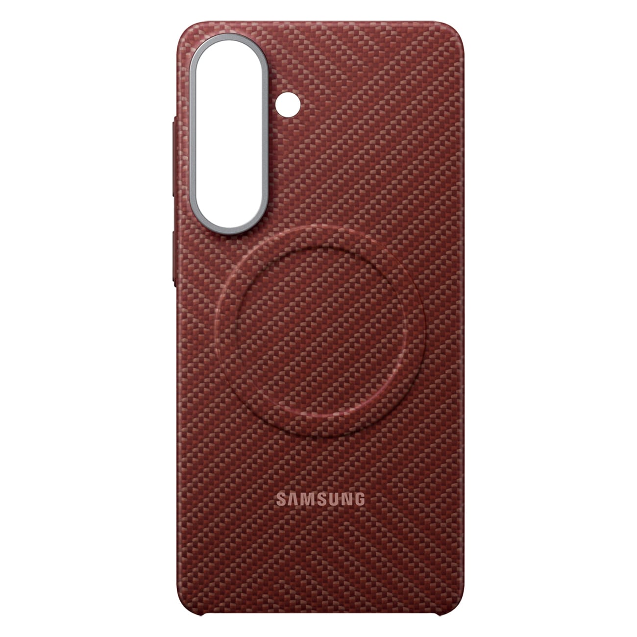 Samsung Carbon Magnet-etui til Samsung Galaxy S26+, kompatibelt med MagSafe – rødt