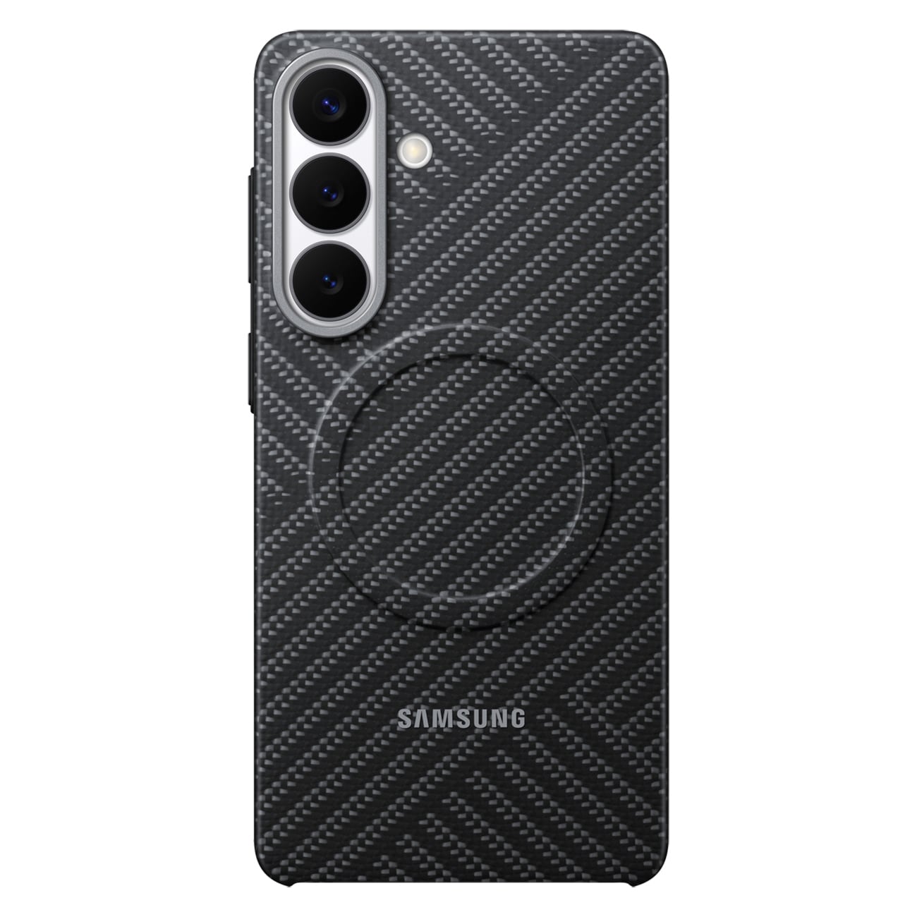 Samsung Carbon Magnet-fodral för Samsung Galaxy S26+, kompatibelt med MagSafe – grått