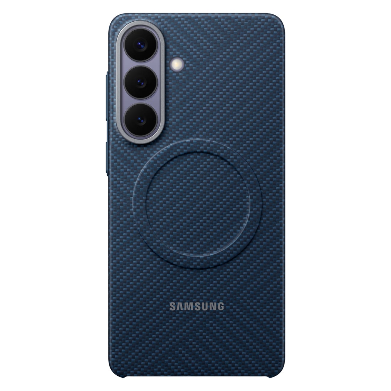 Samsung Carbon Magnet-fodral för Samsung Galaxy S26+, kompatibelt med MagSafe – marinblått