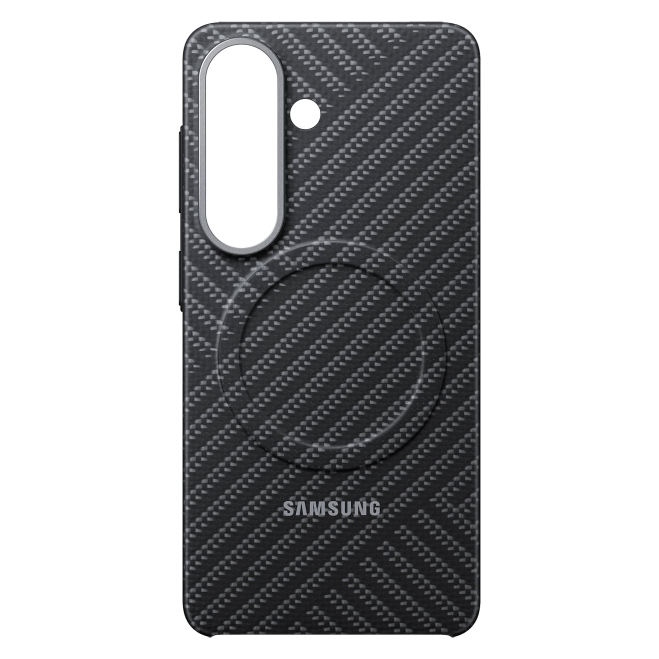 Samsung Carbon Magnet-fodral för Samsung Galaxy S26, MagSafe-kompatibelt – grått