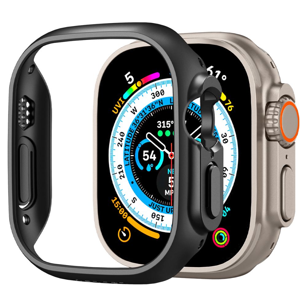 Spigen Thin Fit-fodral för Apple Watch Ultra (49 mm) – Svart