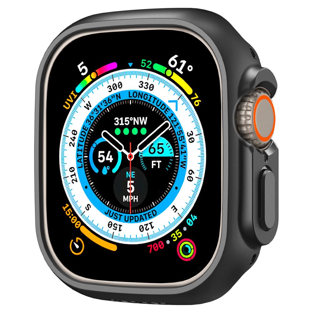 Spigen Thin Fit-fodral för Apple Watch Ultra (49 mm) – Svart