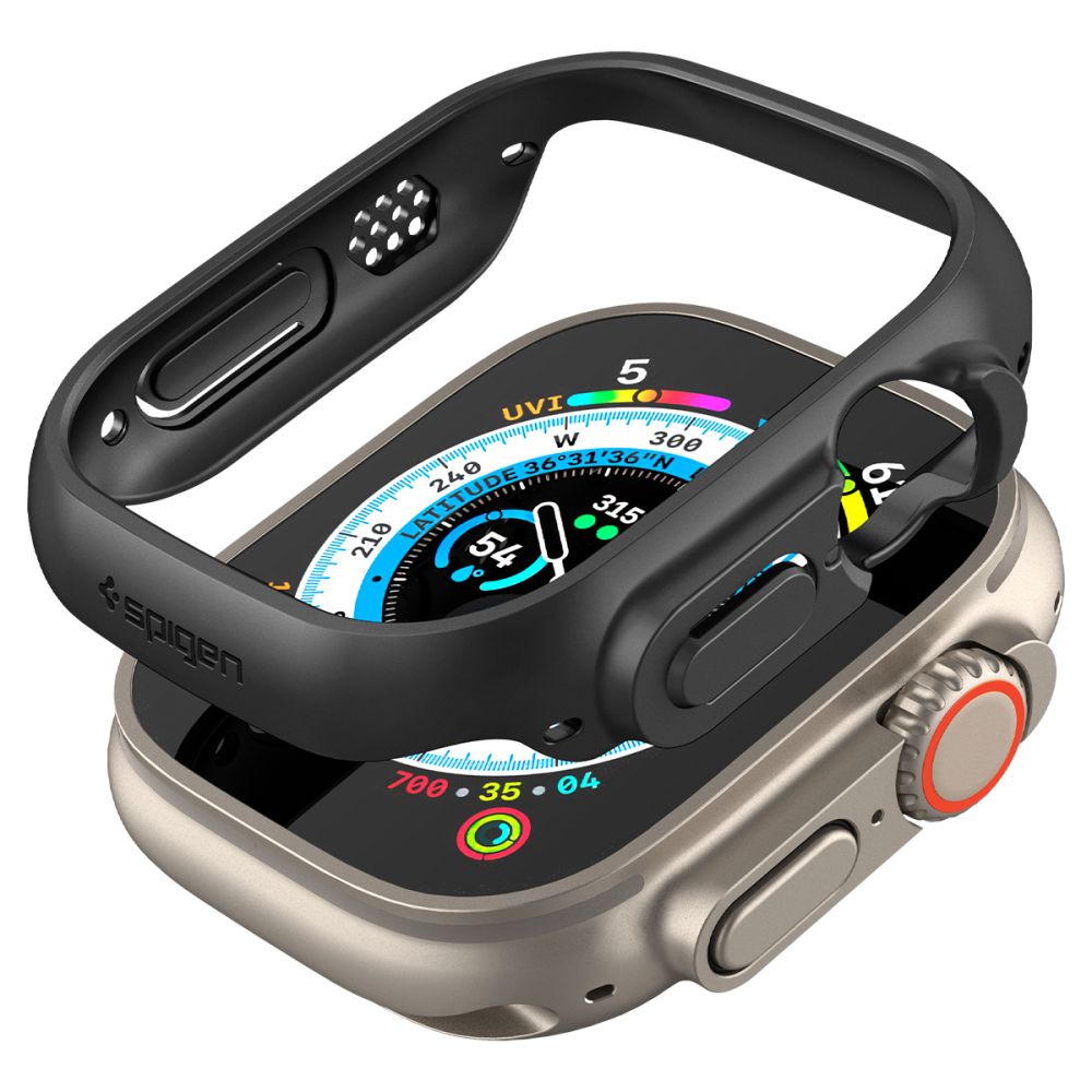 Spigen Thin Fit-fodral för Apple Watch Ultra (49 mm) – Svart