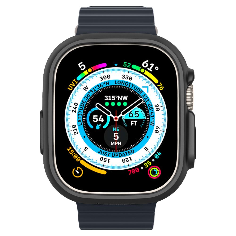 Spigen Thin Fit-fodral för Apple Watch Ultra (49 mm) – Svart