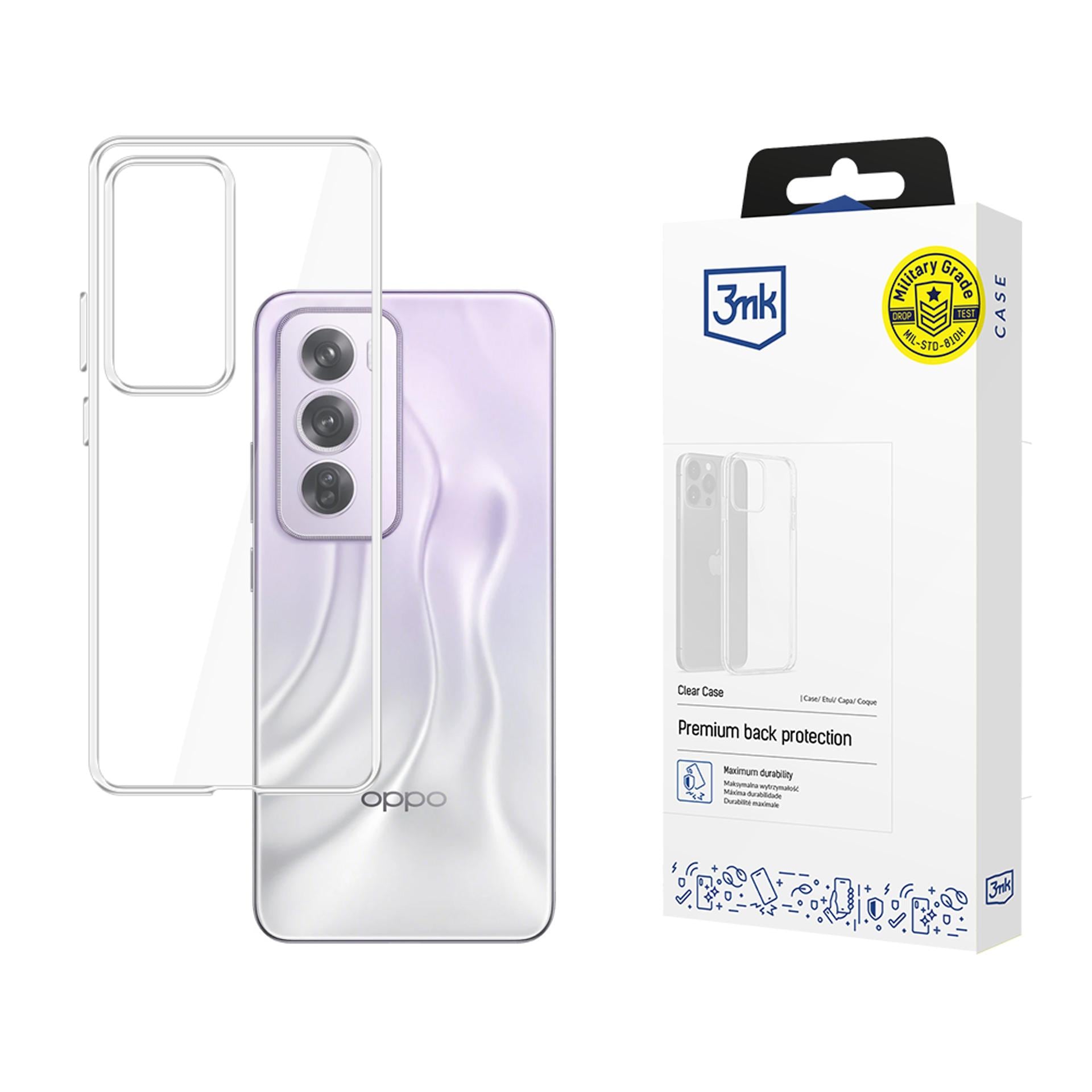 3mk genomskinligt skal till Oppo Reno 12 – transparent
