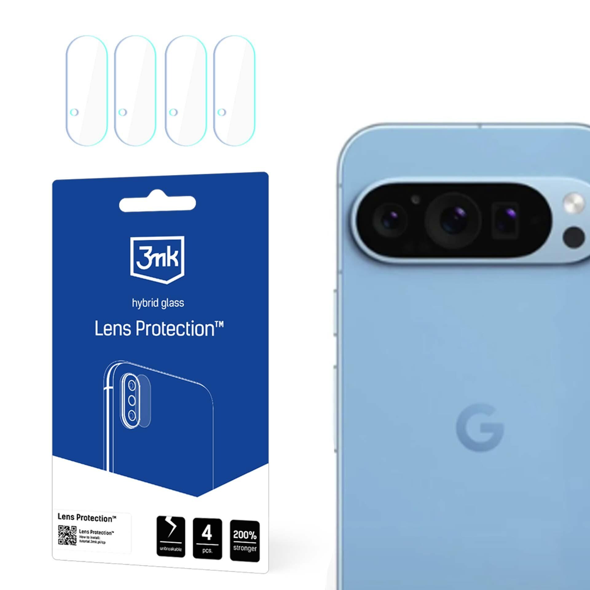 Hybridglas för kameralins – 3mk-linsskydd för Google Pixel 9 Pro
