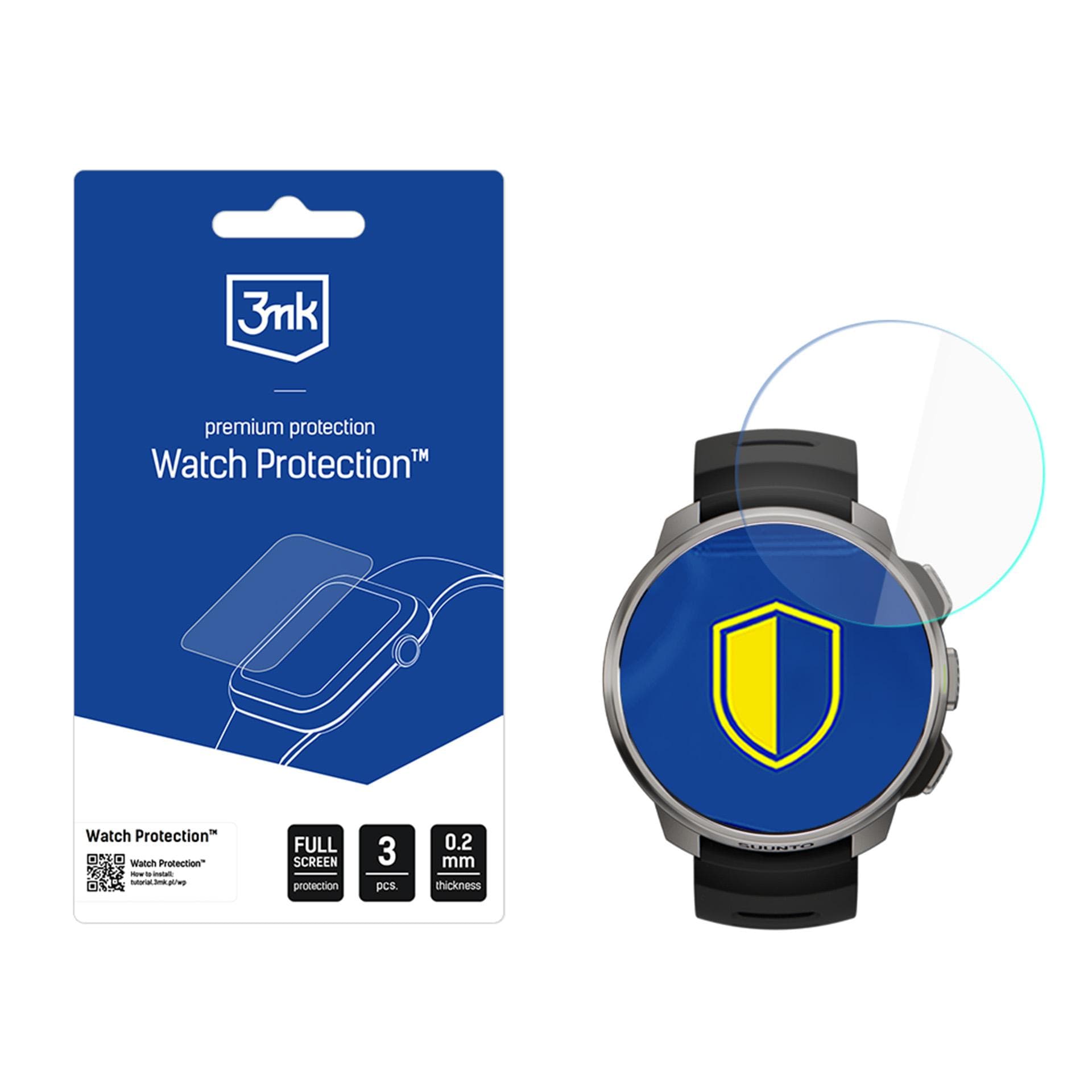 Hybrid Glass 3mk klockskydd FlexibleGlass för Suunto Ocean