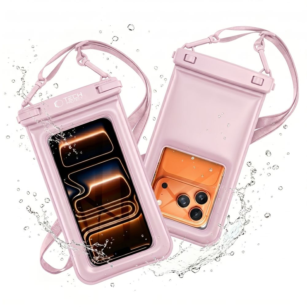 Tech-Protect UWC7 6,9-tums vattentätt fodral – rosa