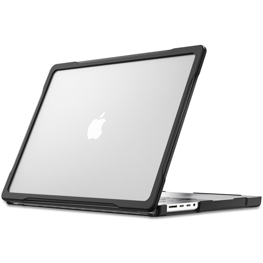 Tech-Protect Velar-fodral för MacBook Pro 16" 2021 / 2023 / 2025 / 2026 – Transparent svart