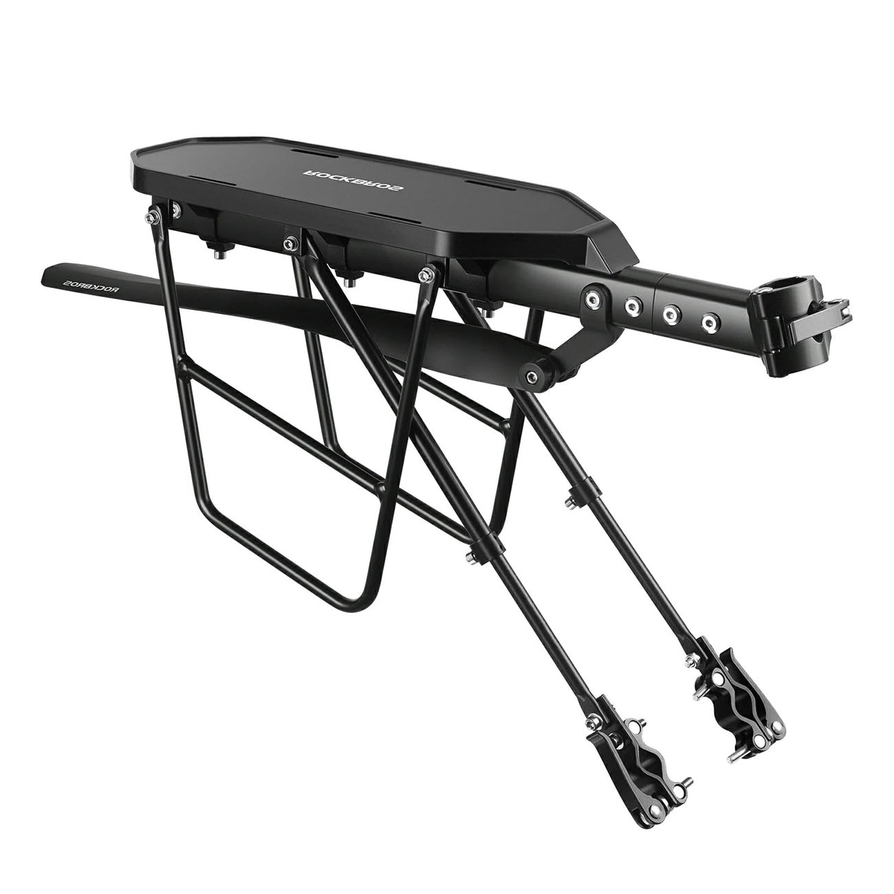 Rockbros RBHJ-1 Black Diamond cykelhållare m. stänkskärm & snabbfäste för MTB 26–29" – svart