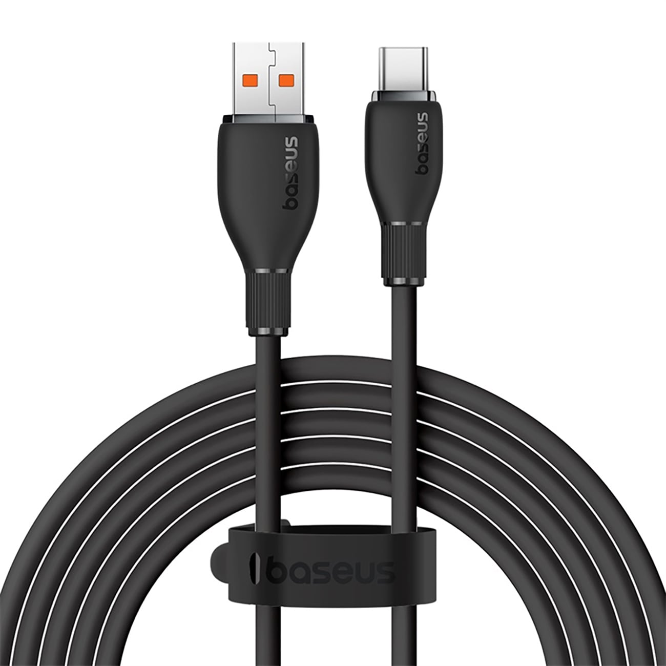Baseus Pudding 100 W USB-A – USB-C-kabel 1,2 m – svart