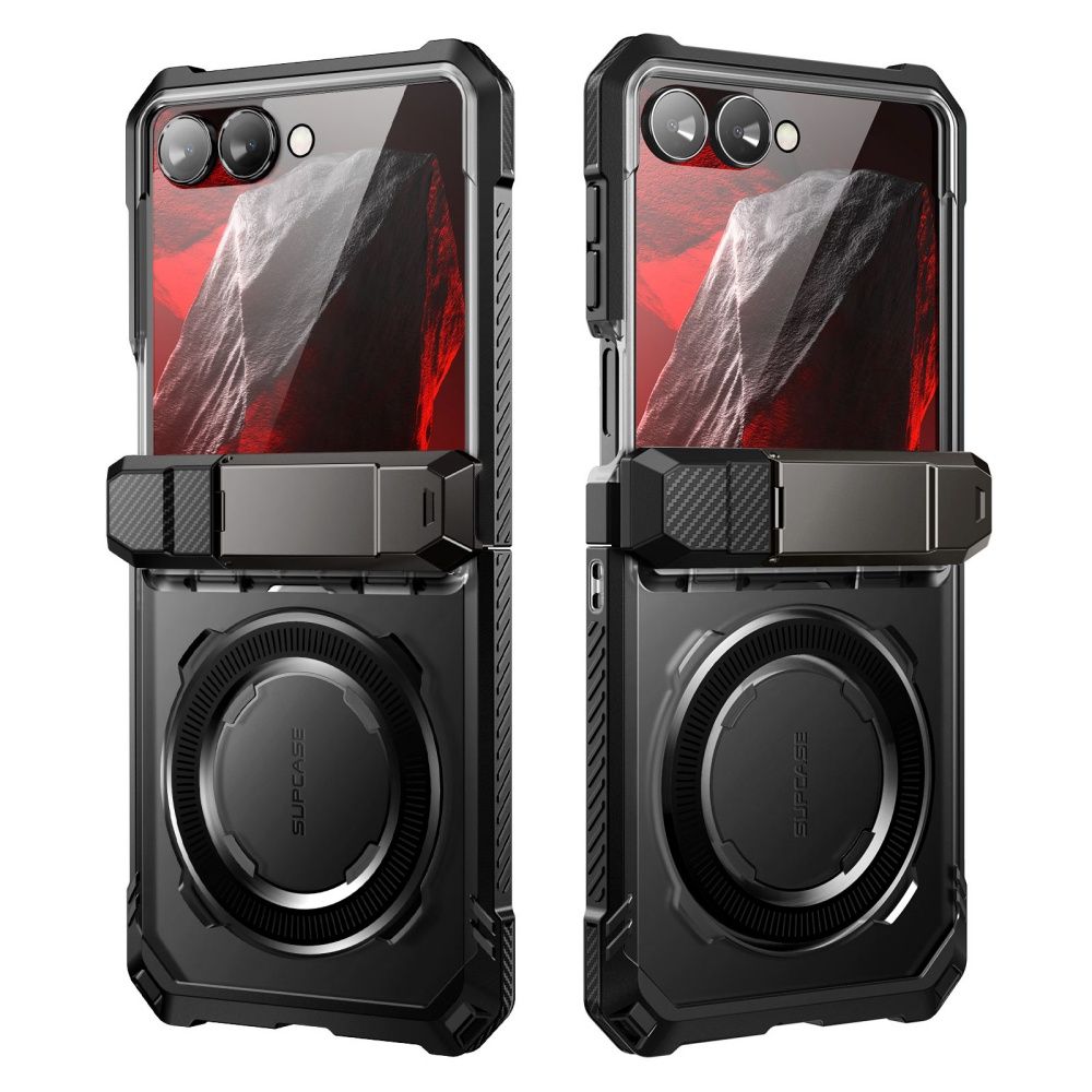 Supcase UB Grip Mag MagSafe-fodral för Samsung Galaxy Z Flip 8 – Svart