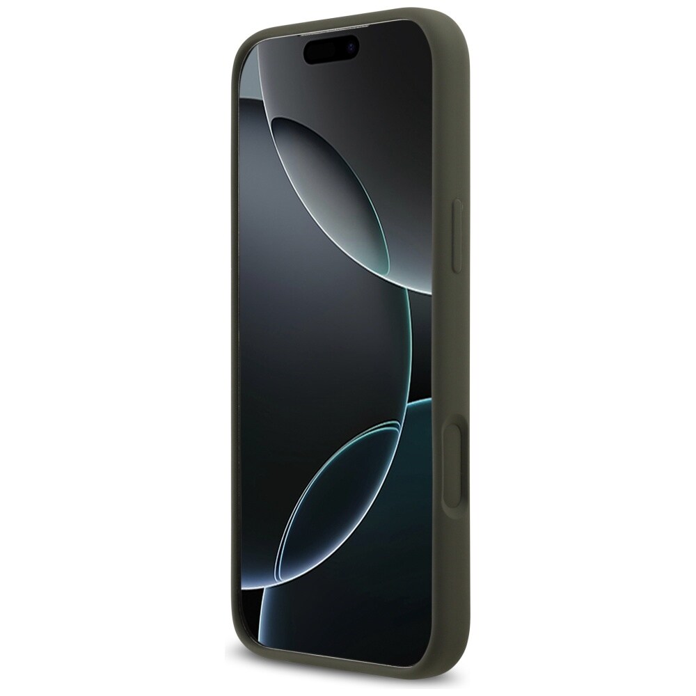 Guess MagSafe-fodral med triangulär silikonlogotyp för iPhone 17 Pro Max – grönt