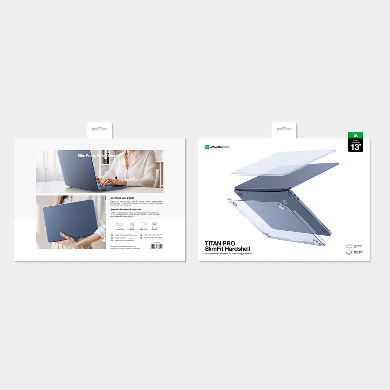 AmazingThing Titan-skal för MacBook Neo 13" – Blått