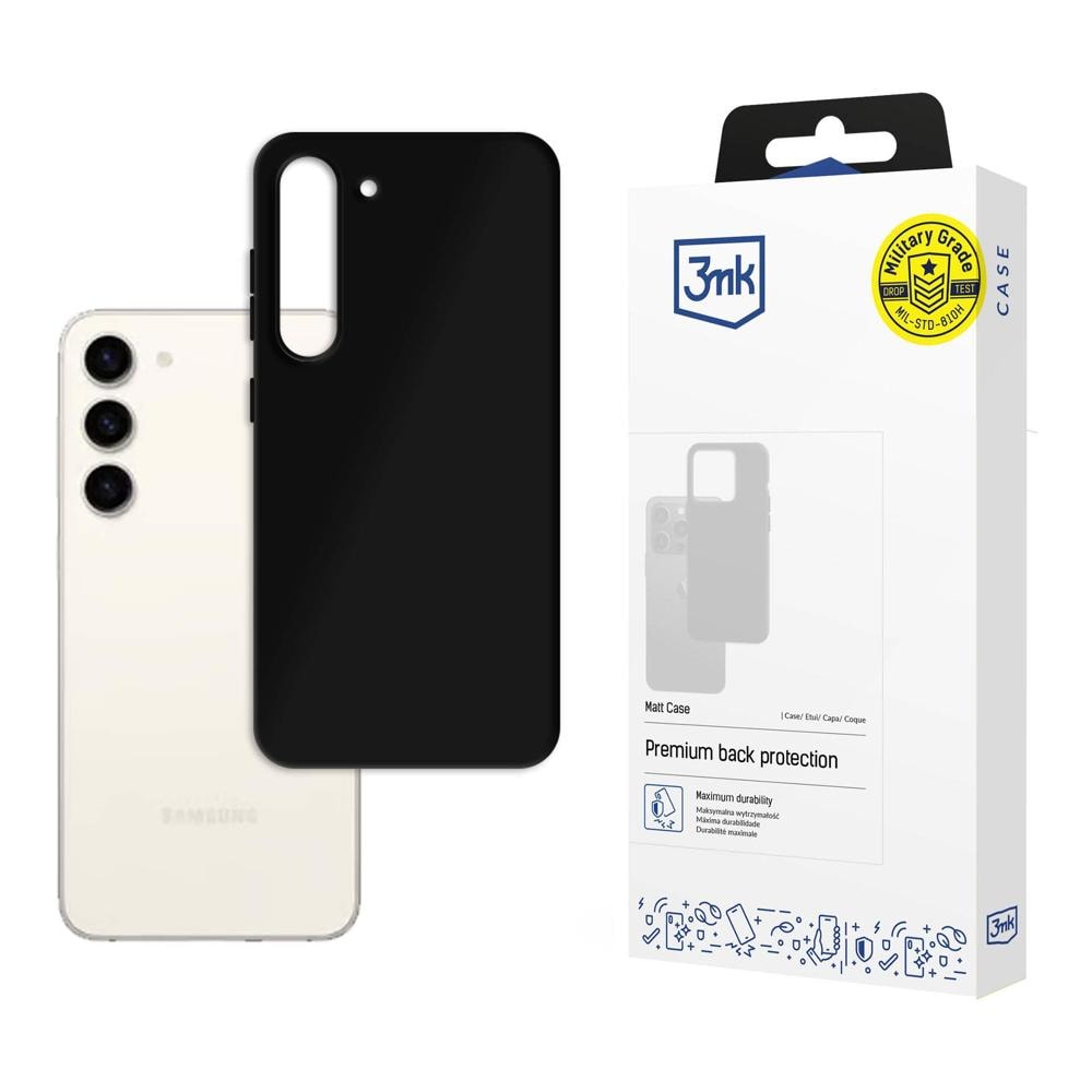 Samsung Galaxy S23 5G – 3mk matt skal, svart
