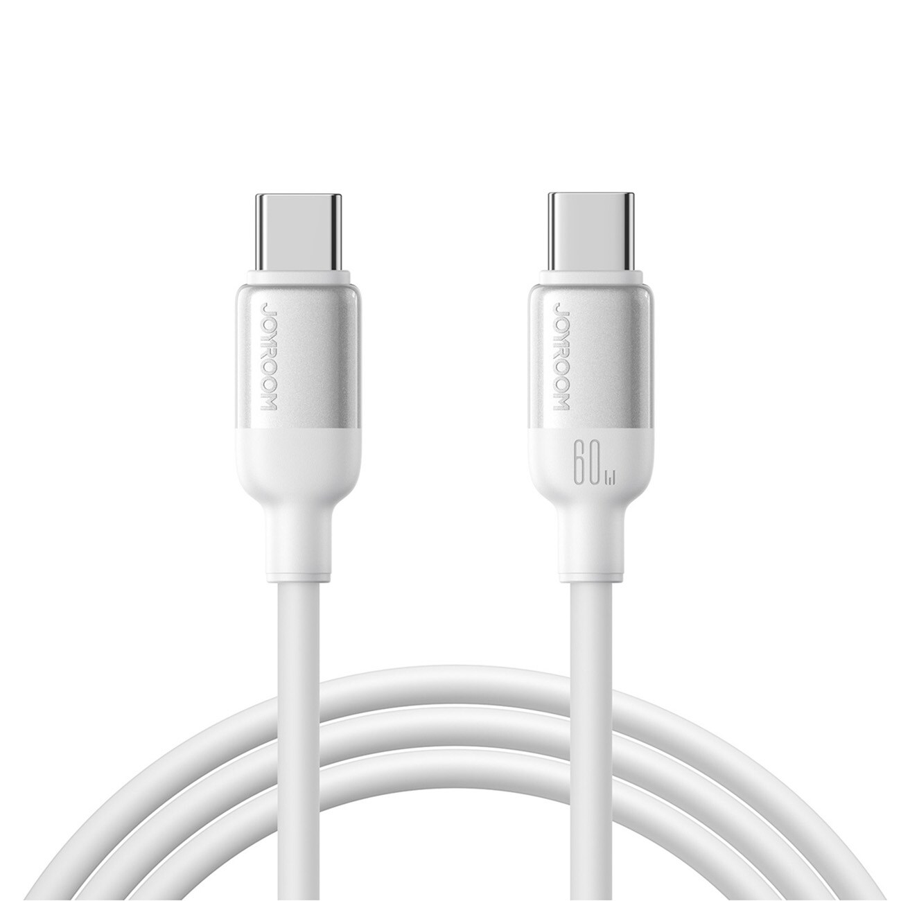 Joyroom S-A62 Lively Series 60 W USB-C – USB-C-kabel 1,2 m – Vit