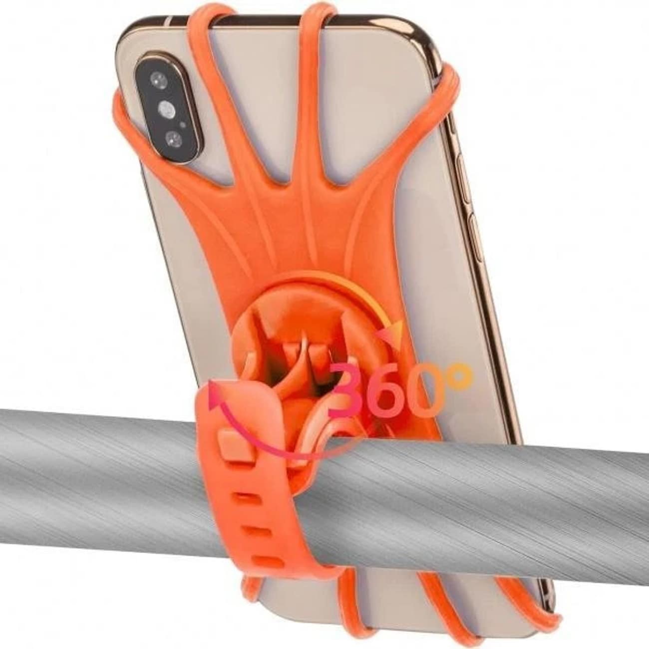 Rockbros LF436 mobilhållare med styreklämma – orange