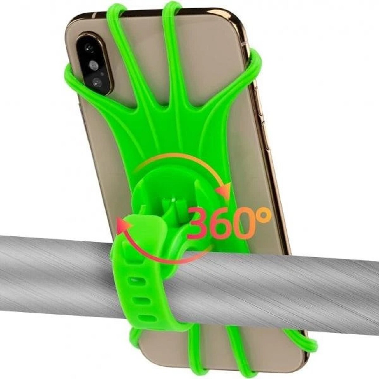Rockbros LF436 mobilhållare för styret – grön