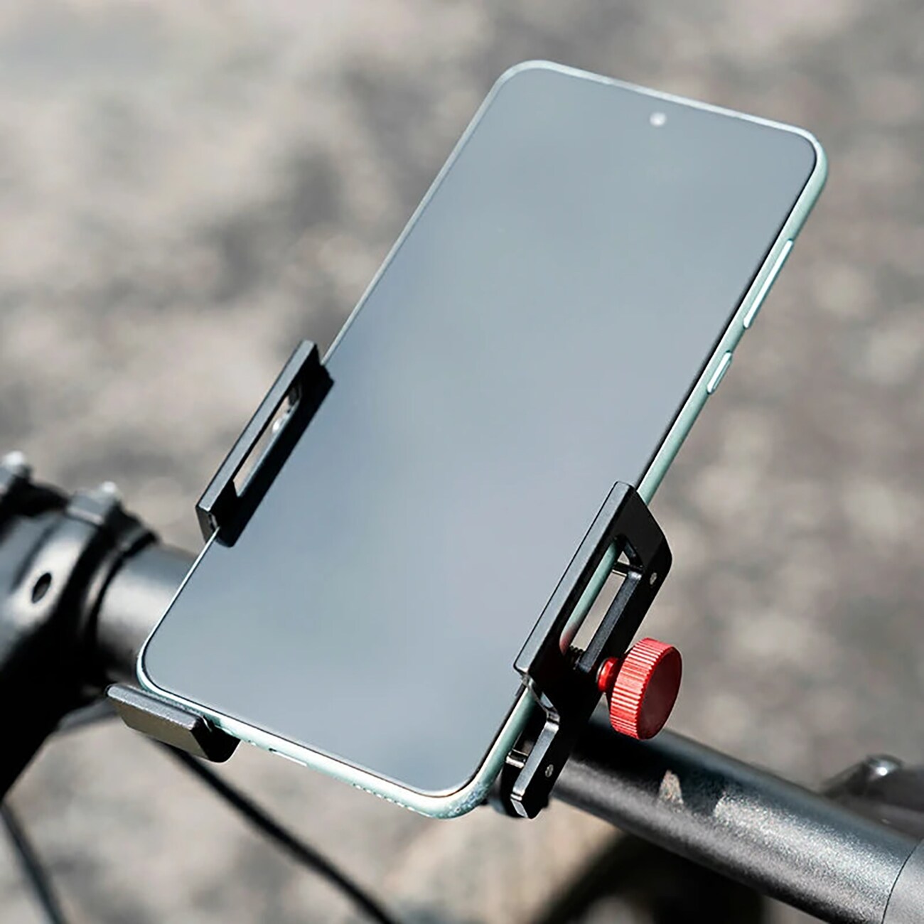Rockbros 25210038101 mobilhållare med klämma – svart